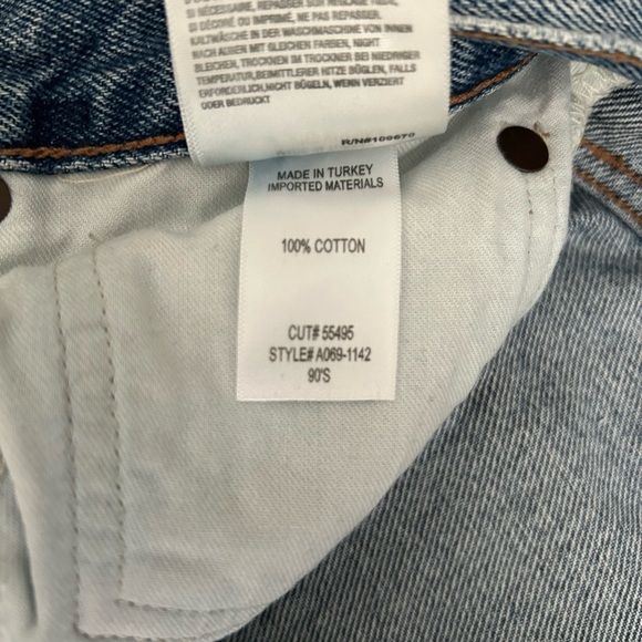 Agolde 90s Denim Jeans Size 25 - Picture 3 of 7